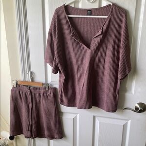 SHEIN Mauve Lounge Set